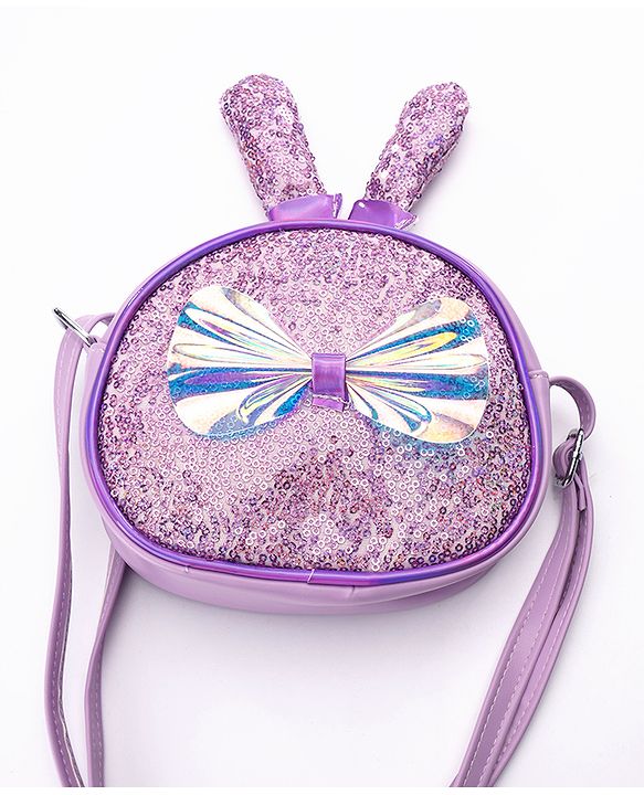Pine Kids Sling Bag with Bow Applique - Pink