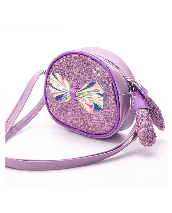 Pine Kids Sling Bag with Bow Applique - Pink