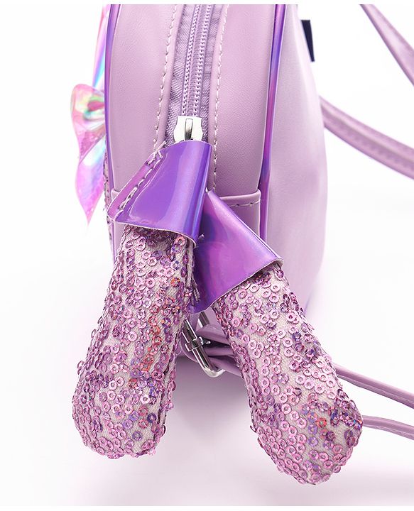 Pine Kids Sling Bag with Bow Applique - Pink