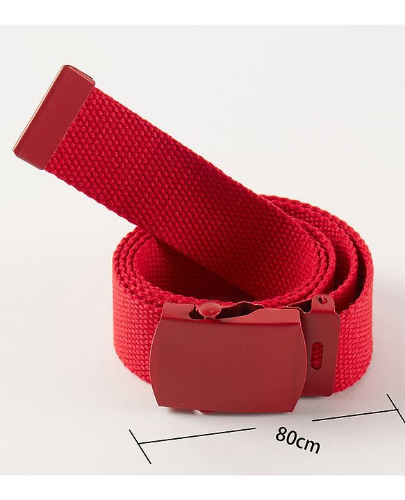Pine Kids Automatic Buckle Closure Belt  - Red