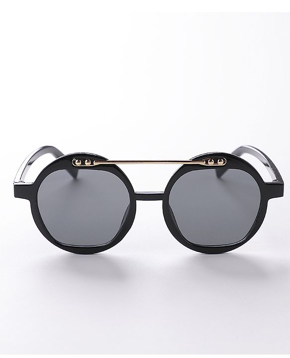 Pine Kids Sunglasses with Double Bridge - Black