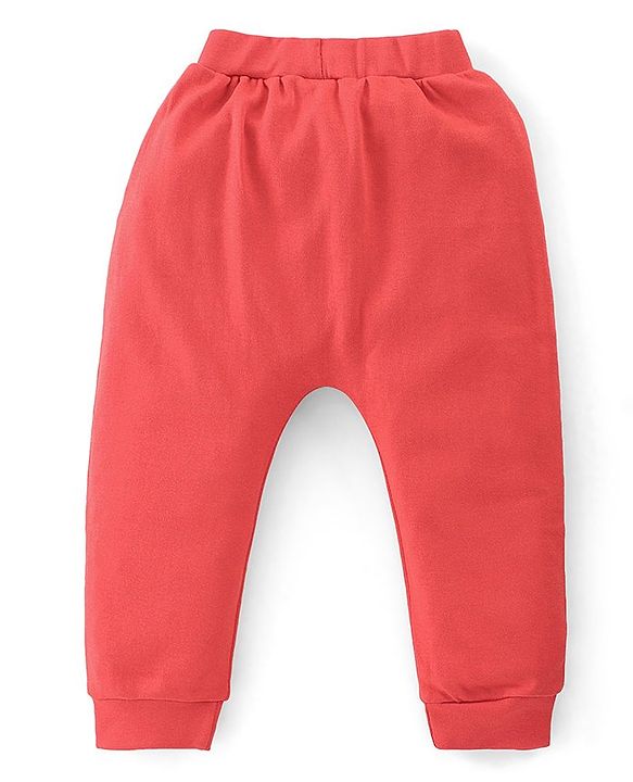 Babyhug Interlock Cotton Knit Full Length Stripes & Cars Print Diaper Pants Pack of 3 - Multicolour