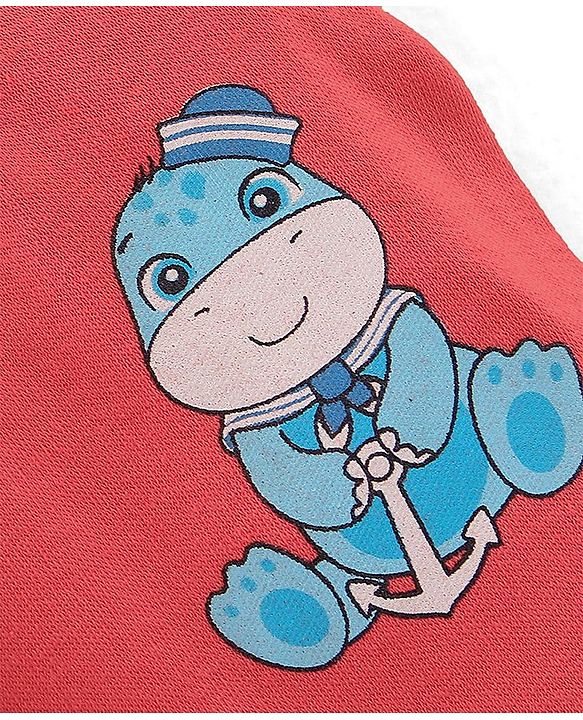Babyhug Interlock Cotton Knit Full Length Stripes & Dino Print Diaper Pants Pack of 3 - Multicolour