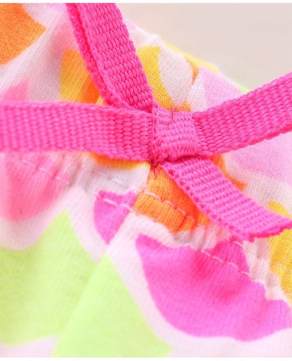 Babyhug Cotton Lycra Full Length Leggings Polka Dot & Text Print  Pack of 3 - Multicolour