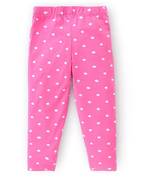 Babyhug Cotton Lycra Knit Full Length Leggings With Strech Floral Print Pack of 3 - Multicolor