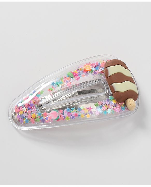 Babyhug Snap Clips Icecream Applique Pack of 6 - Multicolour