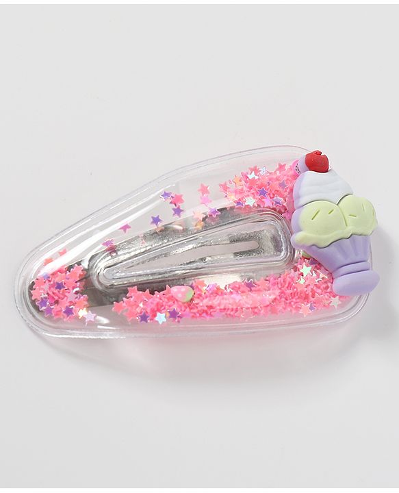 Babyhug Snap Clips Icecream Applique Pack of 6 - Multicolour