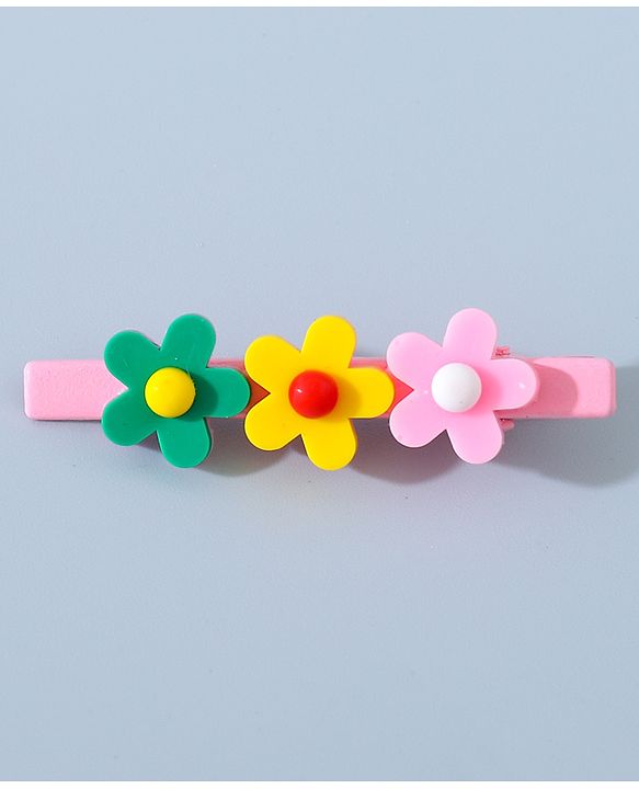 Babyhug Hair Pins And Clips Combo Pack of 14  -  Pink