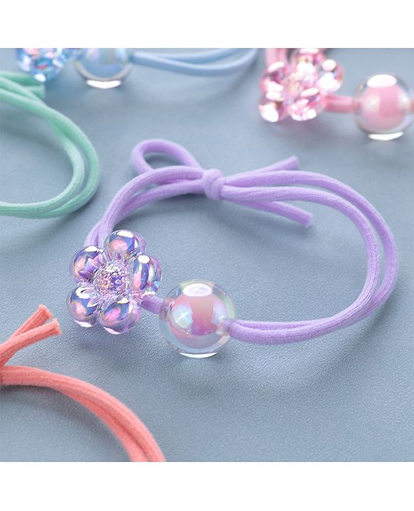 Babyhug Rubber Bands & Scrunchies Sets Pack of 6 - Multicolour