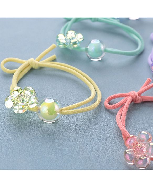 Babyhug Rubber Bands & Scrunchies Sets Pack of 6 - Multicolour