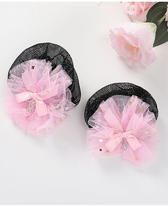 Babyhug Bow Shaped Scrunchies Pack of 2  - Pink