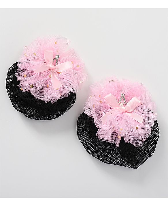 Babyhug Bow Shaped Scrunchies Pack of 2  - Pink