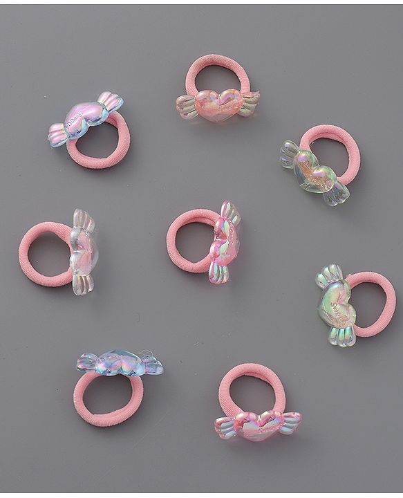 Babyhug Free Size Rubber Band Pack of 8 - Multicolor