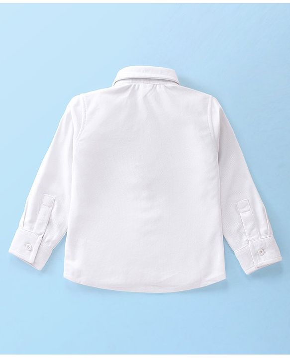 Babyhug Knit Full Sleeves Solid Color Party Suit with Stretch Waistcoat & Cap - Navy Blue & White