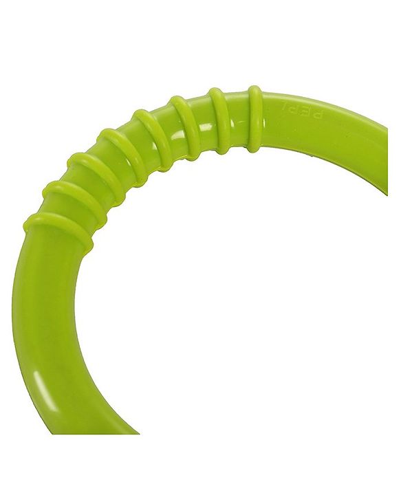 Babyhug Ring Silicone Teether -Green & Blue