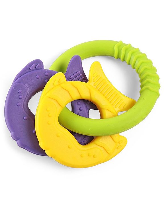 Babyhug Fish Shaped Silicone Teether- Multicolor