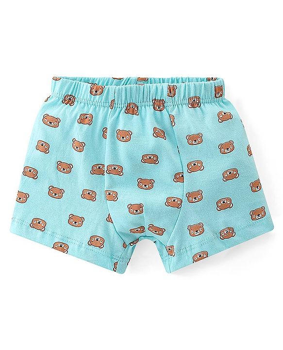 Babyhug 100% Cotton Bear Printed Trunks Pack of 5 - Multicolour