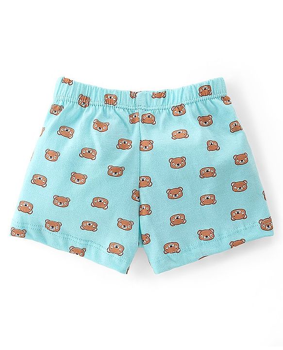 Babyhug 100% Cotton Bear Printed Trunks Pack of 5 - Multicolour