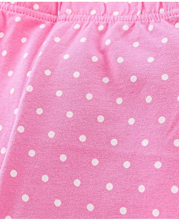 Babyhug Cotton Single Jersey Knit Three Fourth Length Legging Floral Print Pack Of 3 - Multucolor