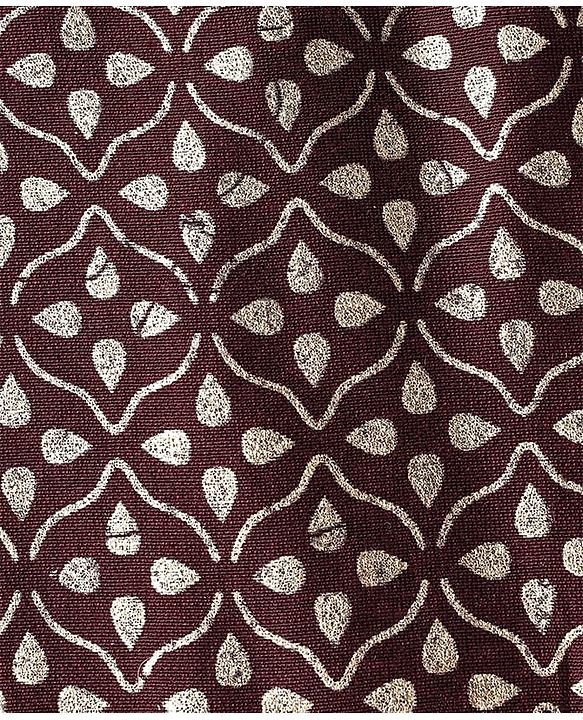 Babyhug Woven Singlet Sleeves Foil Floral Printed Ethnic Dress - Maroon