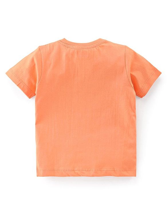 Babyhug Cotton Knit Half Sleeves T-Shirt Striped & Beach Theme Graphics Pack of 3 - Multicolour