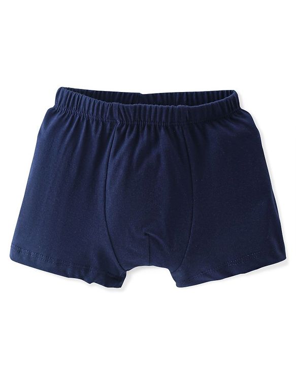 Babyhug 100% Cotton Briefs Striped & Football Printed Pack of 3 - Blue