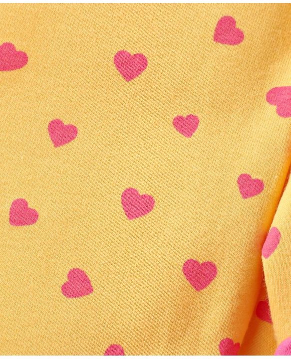 Babyhug Knit Three Fourth Leggings Floral Hearts & Solid Print Pack of 3 -Multicolour