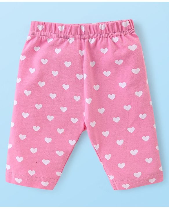 Babyhug Knit Three Fourth Leggings Bugs Print & Solid Pack of 3 - Multicolour