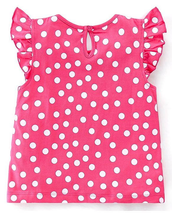 Babyhug Cotton Knit Frill Sleeves Floral & Toucan Bird Printed T-Shirts Pack of 3 - Pink & Yellow