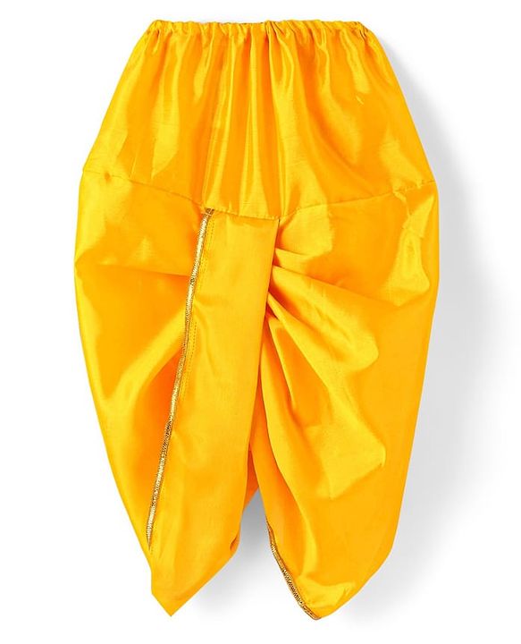 Babyhug Woven Full Sleeves Jamna Set with Forehead Cap & Waistband- Yellow