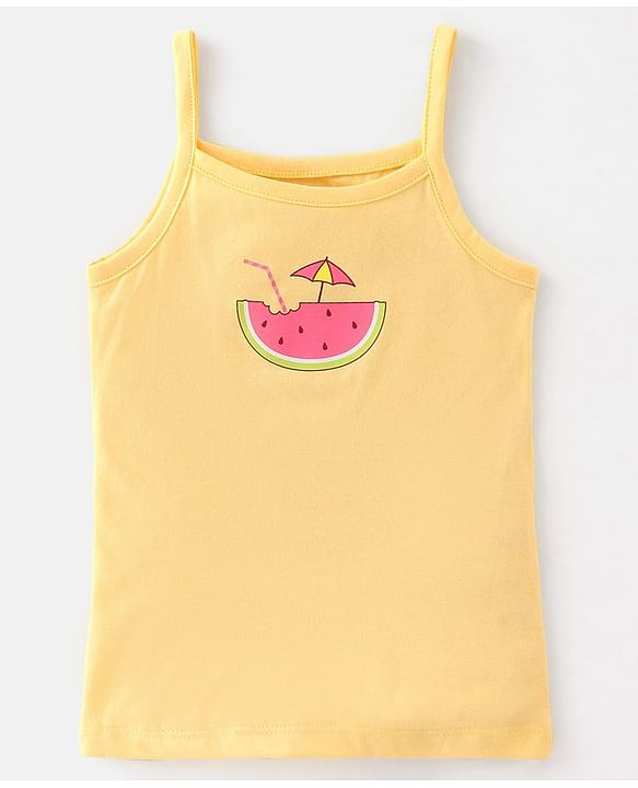 Babyhug 100% Cotton Sleeveless Slip Beach Print Pack of 3 - Multicolour