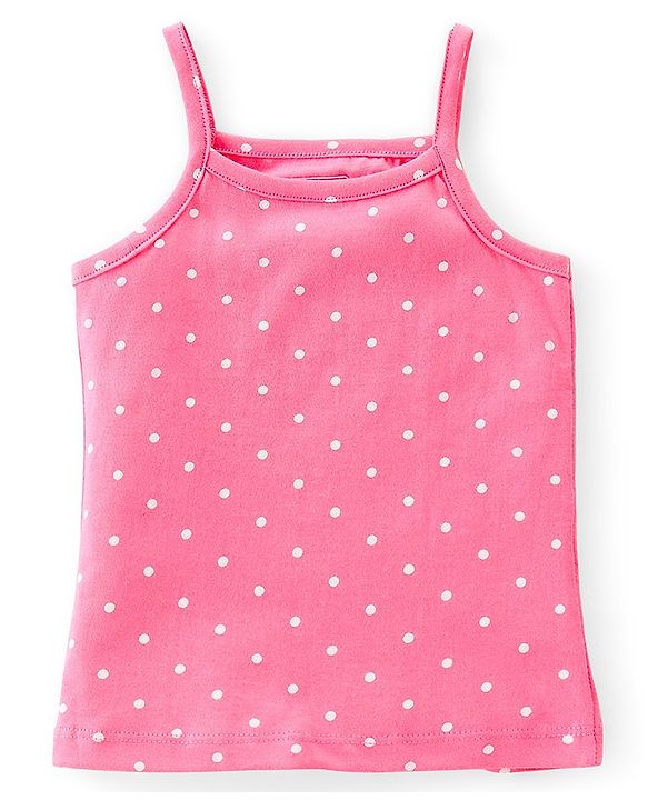 Babyhug 100% Cotton Knit Single Jersey Sleeveless Slips  With Floral & Deer Print Pack Of 3 - White Pink & Yellow