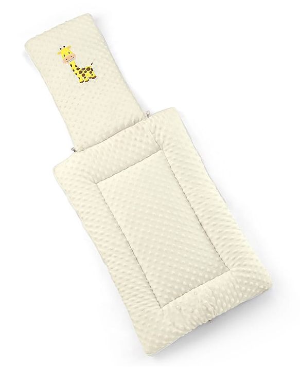 Babyhug Bubble Giraffe Embroidered 3 in 1 Baby Carry Nest Cum Sleeping Bag - Off White