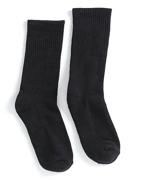 Pine Active Cotton Lycra Knit Athelisure & Sportswear  Breathable Socks  Pack Of 3 - Black