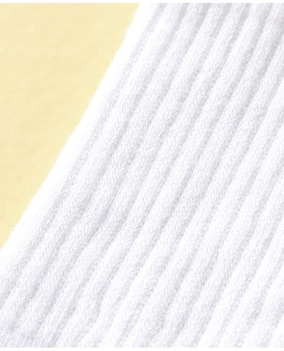 Pine Active Cotton Lycra Knit Athelisure & Sportswear  Breathable Socks  Pack Of 3 - White