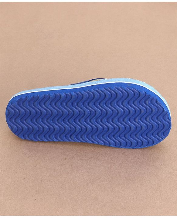 Cute Walk by Babyhug Slip On Flip Flops Truck & Car Print -  Blue