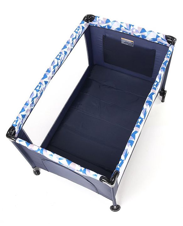 Babyhug Bouyant 3 in 1 Playpen cum Cot with Mosquito Net - Dark Blue