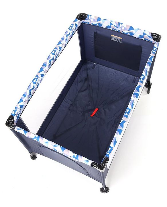 Babyhug Bouyant 3 in 1 Playpen cum Cot with Mosquito Net - Dark Blue