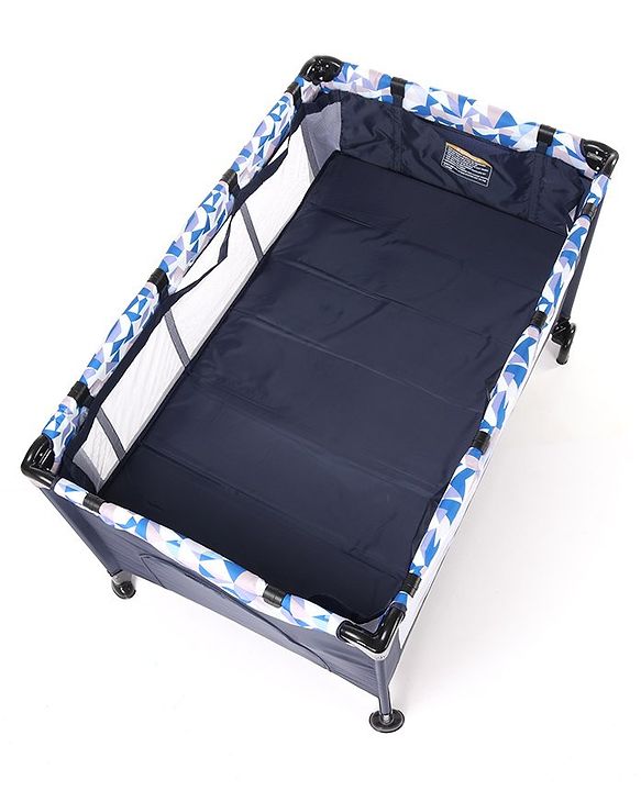 Babyhug Bouyant 3 in 1 Playpen cum Cot with Mosquito Net - Dark Blue