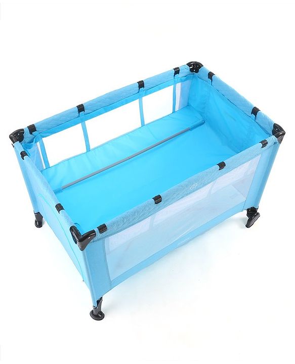 Babyhug Bouyant 3 in 1 Playpen cum Cot with Mosquito Net - Dark Blue