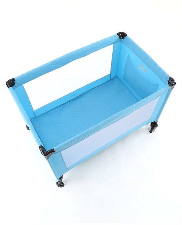 Babyhug Bouyant 3 in 1 Playpen cum Cot with Mosquito Net - Dark Blue