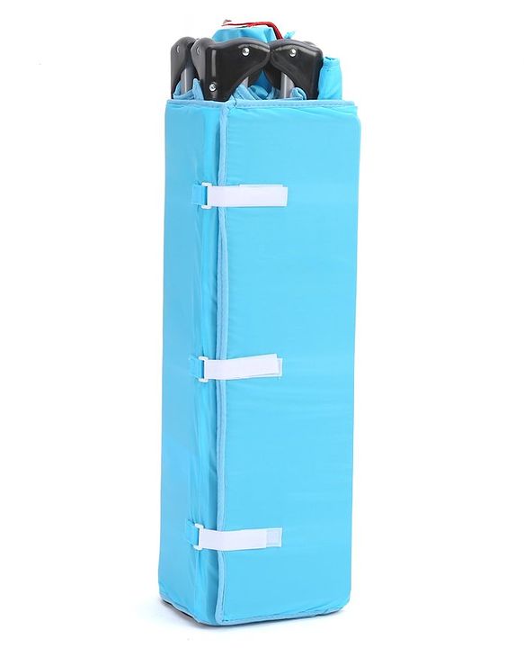 Babyhug Bouyant 3 in 1 Playpen cum Cot with Mosquito Net - Dark Blue