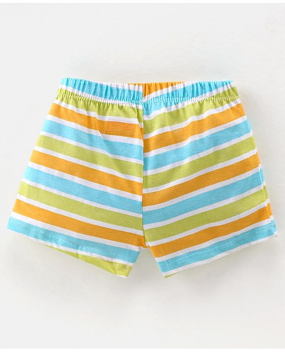 Babyhug 100% Cotton Antibacterial Trunks Wild Animal Print Pack of 3 -Multicolour