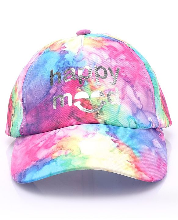 Babyhug Cotton Knit Summer Cap Tie & Die Pattern - Multicolour