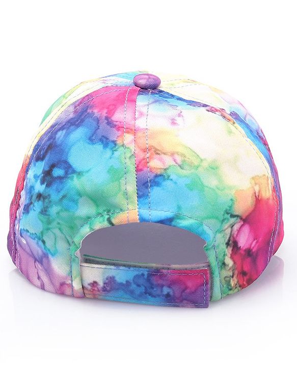 Babyhug Cotton Knit Summer Cap Tie & Die Pattern - Multicolour