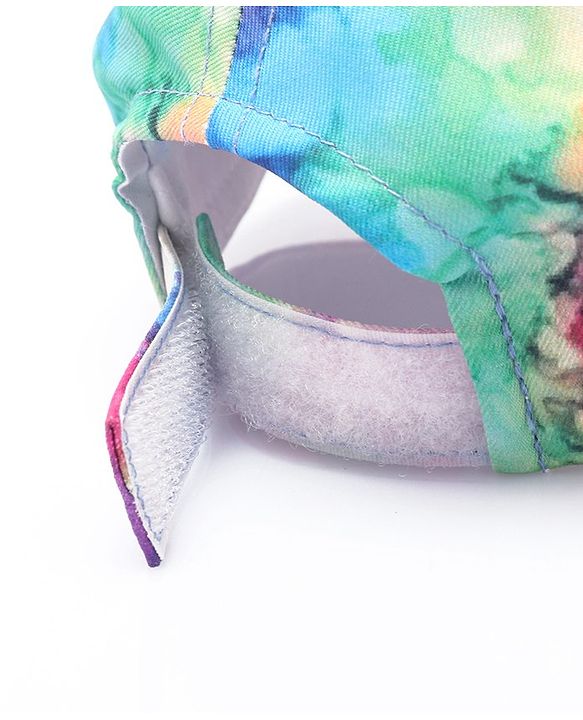 Babyhug Cotton Knit Summer Cap Tie & Die Pattern - Multicolour