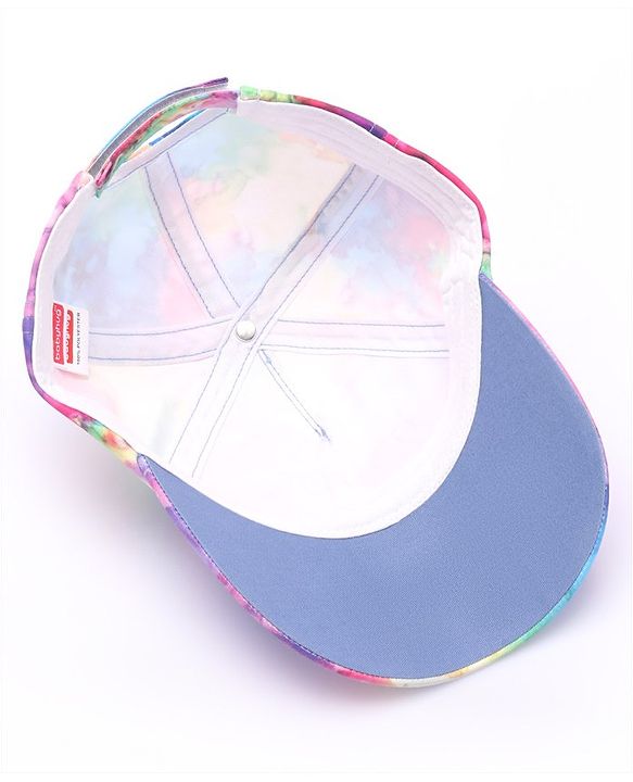 Babyhug Cotton Knit Summer Cap Tie & Die Pattern - Multicolour