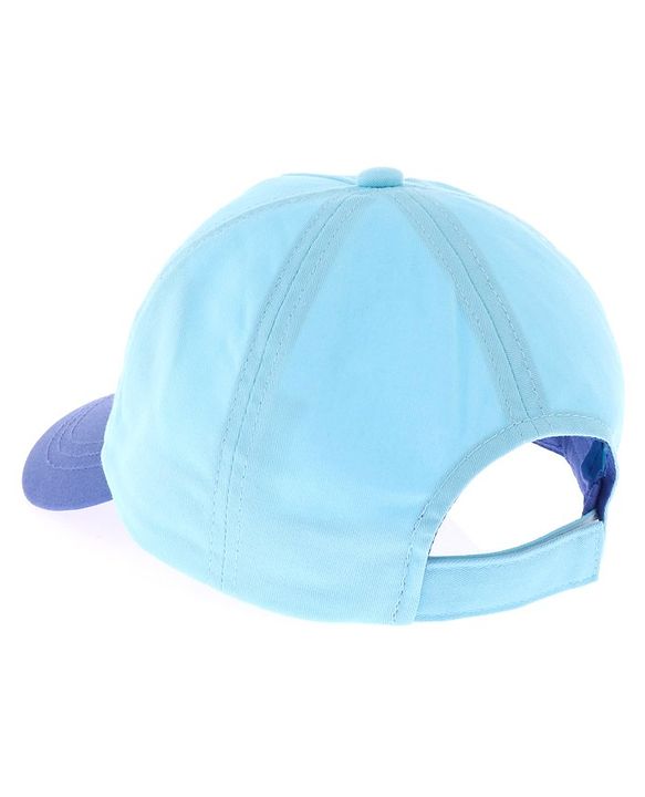 Babyhug Cotton blend Summer Caps Helicopter Print- Sky Blue