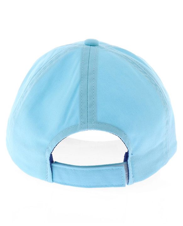 Babyhug Cotton blend Summer Caps Helicopter Print- Sky Blue