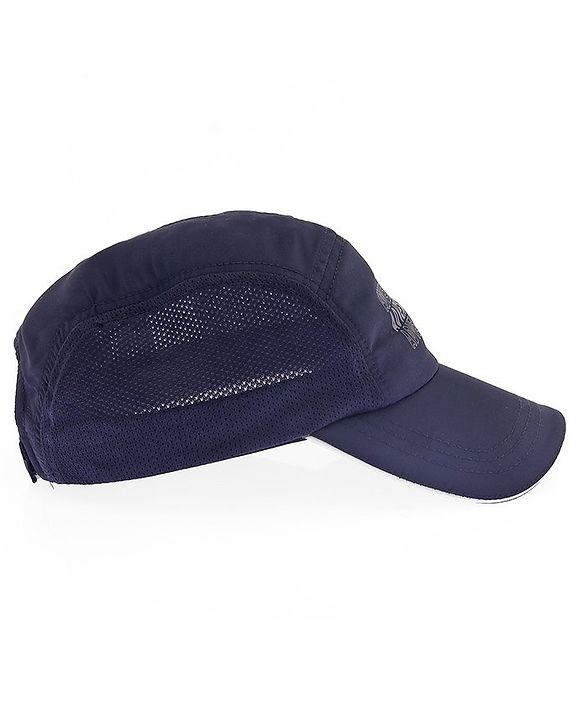 Pine Active Cotton Woven Summer Cap  Text Print  Navy Blue - Diameter 52 cm